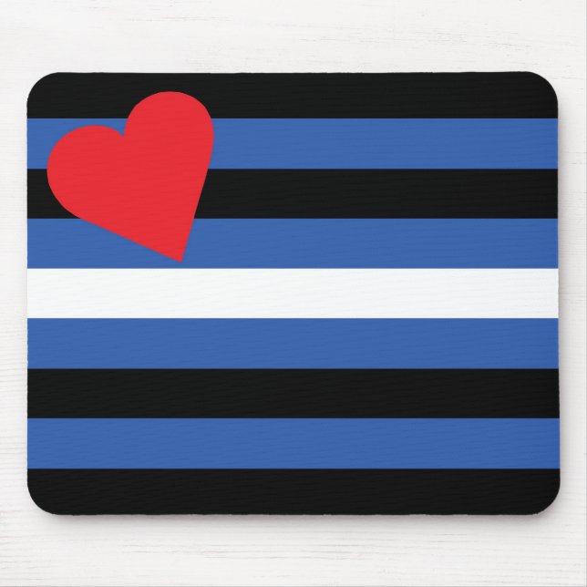 Mousepad Bandeira de couro (tradicional) (Frente)