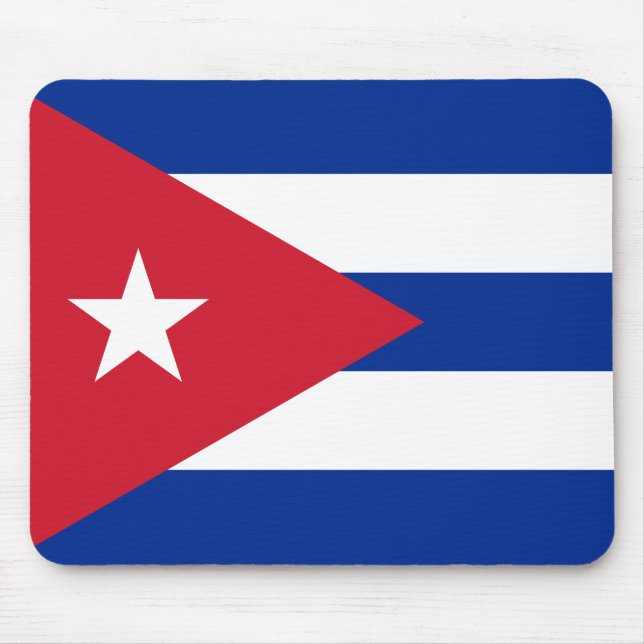 Mousepad Bandeira de Cuba (Cuba) (Frente)