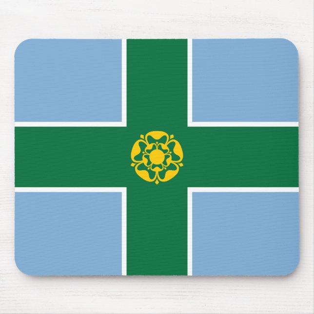 Mousepad Bandeira de Derbyshire (Condado de England, Reino  (Frente)