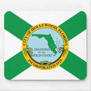 Mousepad Bandeira de Hollywood, Flórida