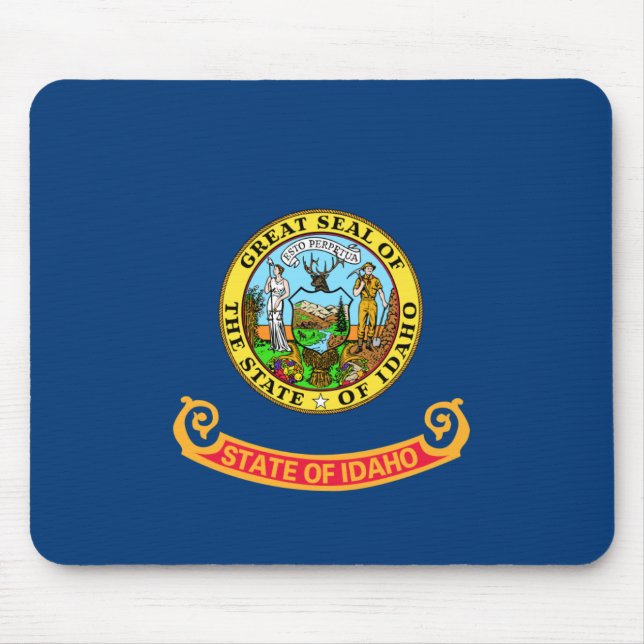 Mousepad Bandeira de Idaho, a Jóia do Estado, estados ameri (Frente)