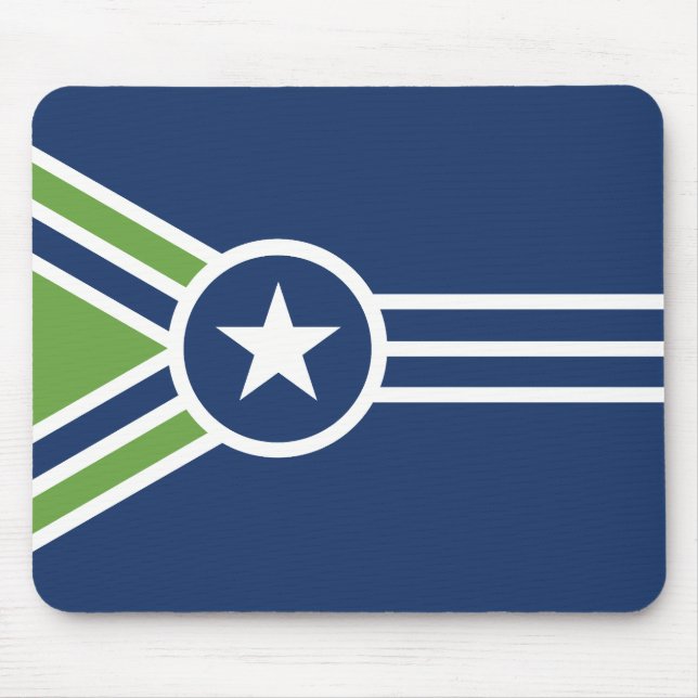 Mousepad Bandeira de Jackson, Tennessee (Frente)