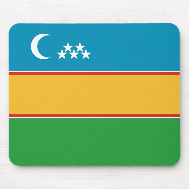 Mousepad Bandeira de Karakalpakstan (Frente)