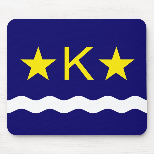 Mousepad Bandeira de Kinshasa, Pad do Rato do Congo (Frente)