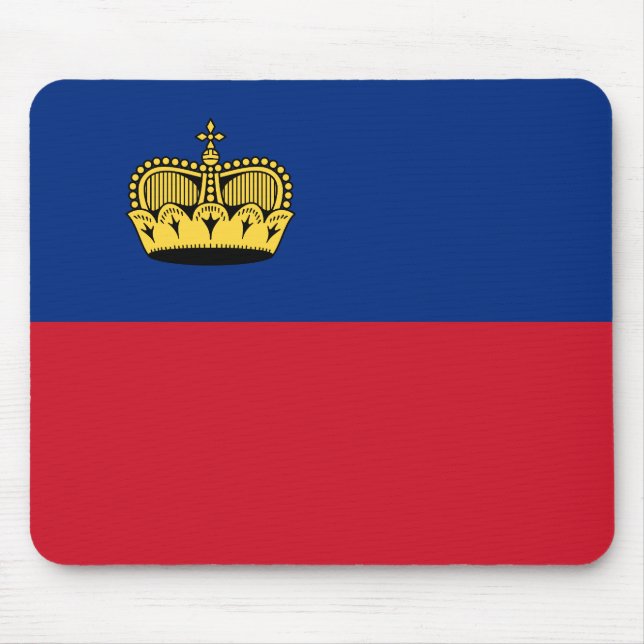 Mousepad Bandeira de Liechtenstein (Frente)