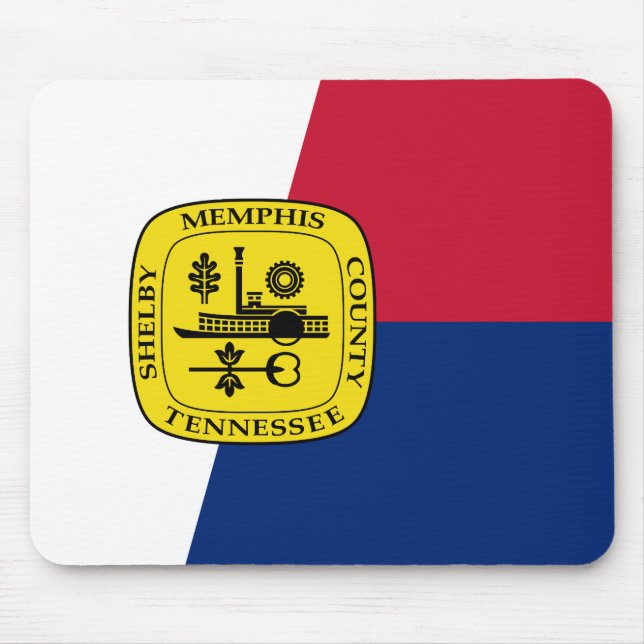 Mousepad Bandeira de Memphis, Placa do Mouse do Tennessee (Frente)