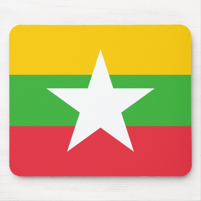 Mousepad Bandeira de Mianmar (Frente)