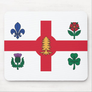 Mousepad Bandeira de Montreal, Quebec