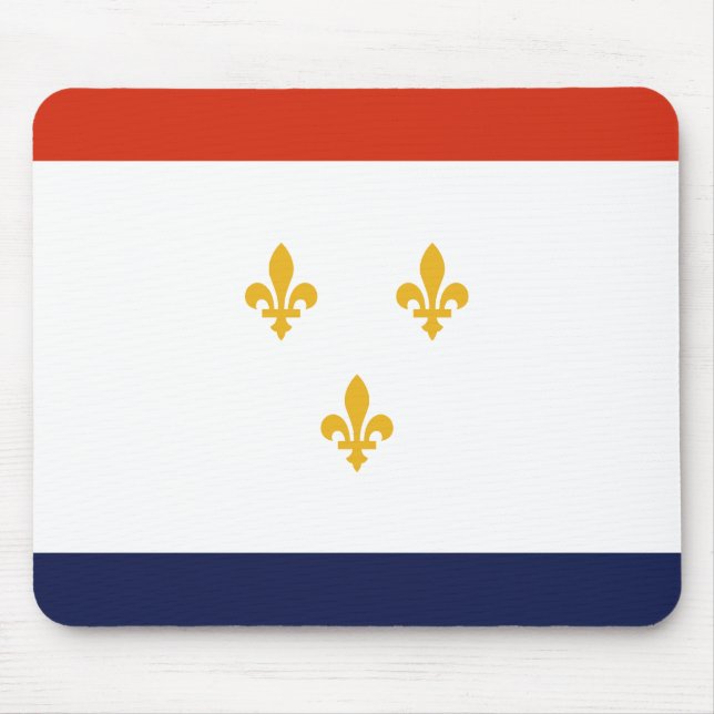 Mousepad Bandeira de Nova Orleans (Frente)