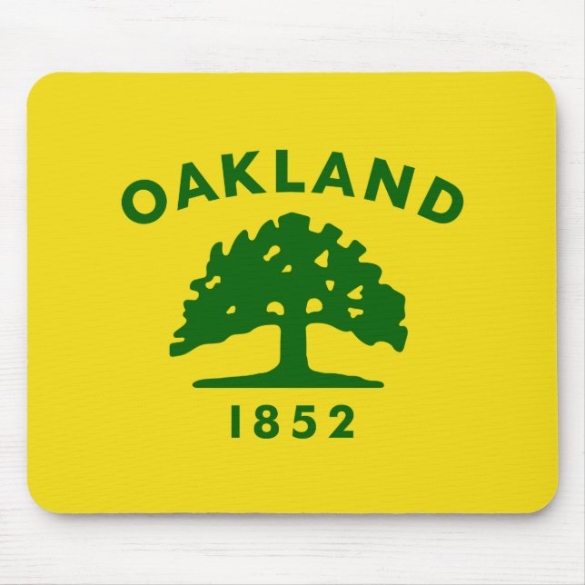 Mousepad Bandeira de Oakland, Califórnia (Frente)