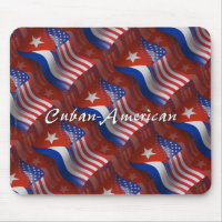 Bandeira de ondulação Cubano-Americana