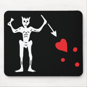 Mousepad Bandeira de pirata de Blackbeard
