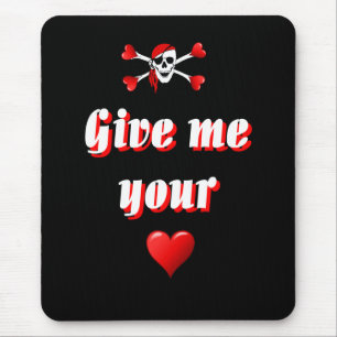 Mousepad Bandeira de pirata engraçado