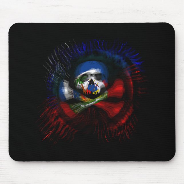 Mousepad Bandeira de pirata haitiana (Frente)