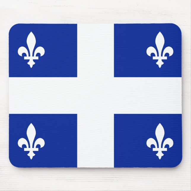 Mousepad Bandeira de Quebeque (Frente)