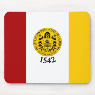 Mousepad Bandeira de San Diego, Califórnia