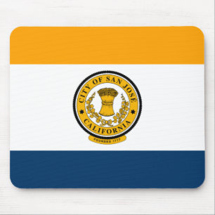 Mousepad Bandeira de San Jose, Califórnia