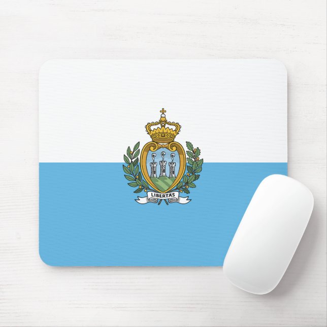Mousepad bandeira de San Marino (Com mouse)