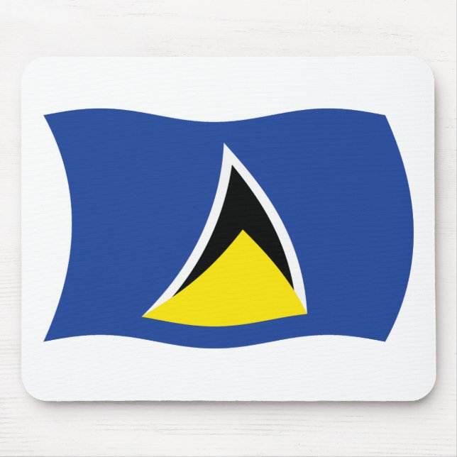 Mousepad Bandeira de Santa Lúcia (Frente)