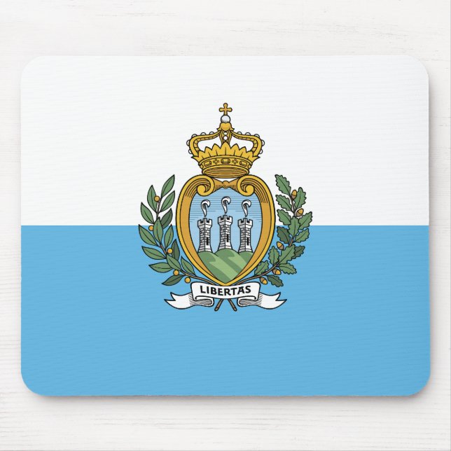 Mousepad Bandeira de São Marinho (Frente)