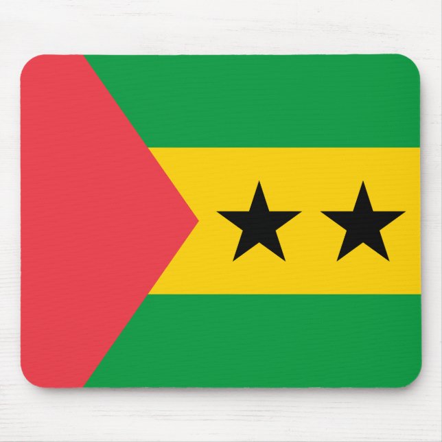 Mousepad Bandeira de São Tomé e Príncipe (Frente)