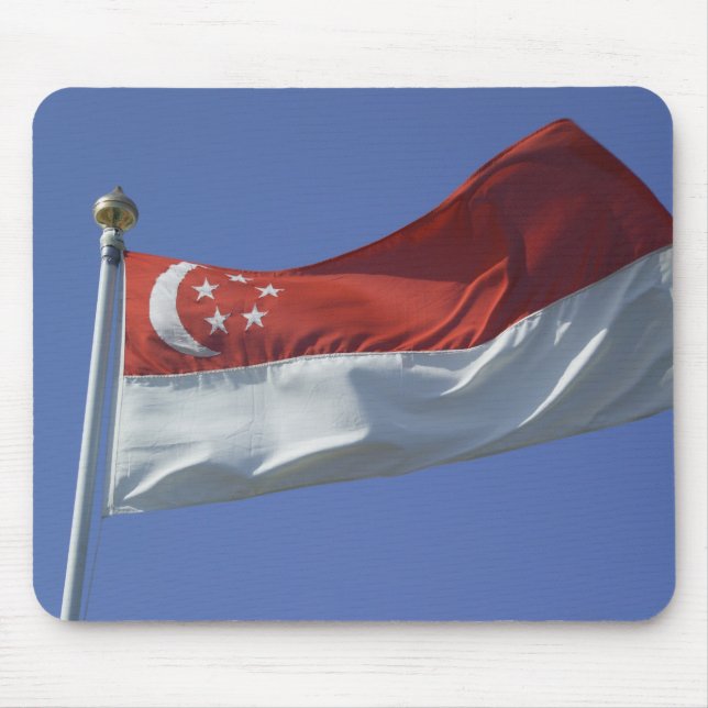 Mousepad Bandeira de Singapura (Frente)