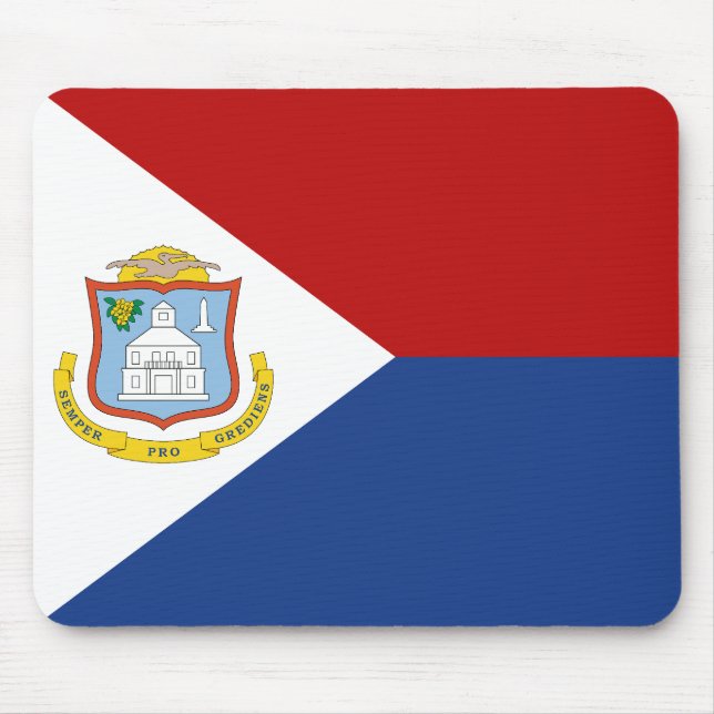 Mousepad Bandeira de Sint Maarten (Frente)