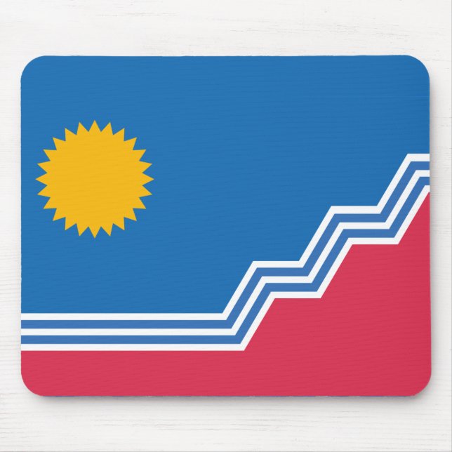 Mousepad Bandeira de Sioux Falls, Dakota do Sul (Frente)