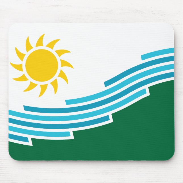 Mousepad Bandeira de Spokane, Washington (Frente)