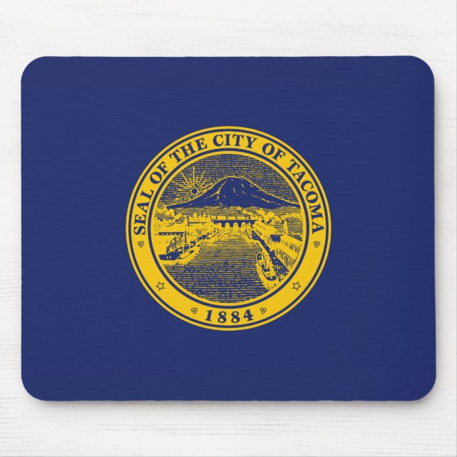 Mousepad Bandeira de Tacoma (Cidade de Washington) (Frente)