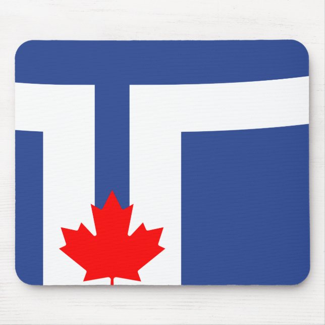 Mousepad Bandeira de Toronto, Placa do Mouse Ontário (Frente)