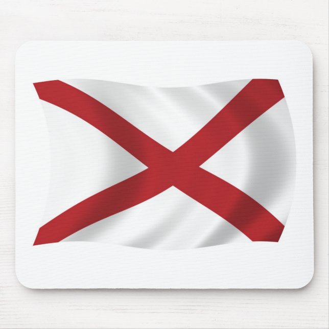 Mousepad Bandeira do Alabama (Frente)