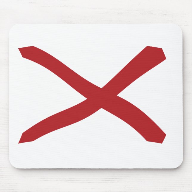 Mousepad Bandeira do Alabama (Frente)