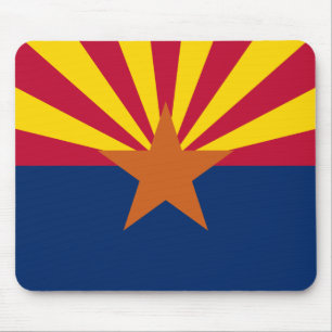 Mousepad Bandeira do Arizona: Estrela Cadente Sol, O Estado