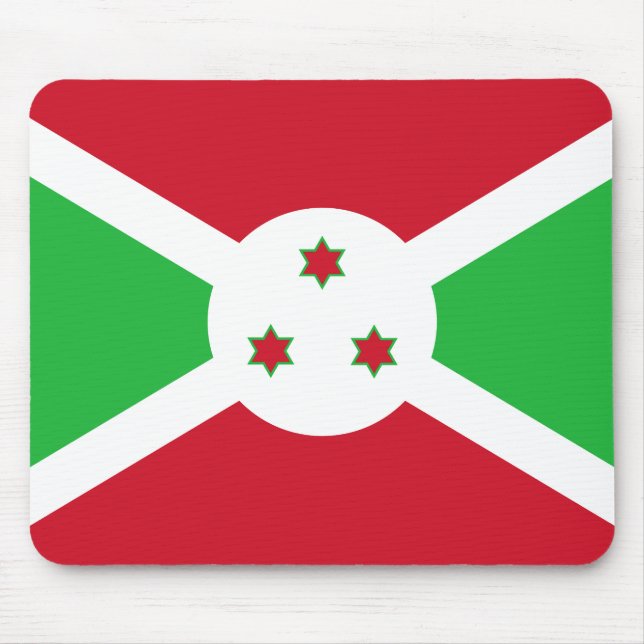 Mousepad Bandeira do Burundi Patriótico (Frente)