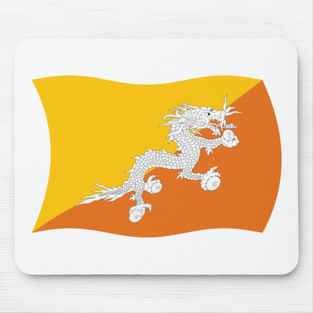 Mousepad Bandeira do Butão (Frente)