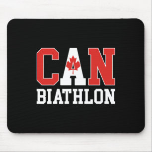 Mousepad Bandeira do Canadá Biathlonist - Canadiano Can Bia