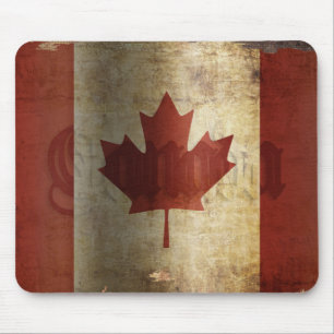 Mousepad Bandeira do Canadá / Grunge...
