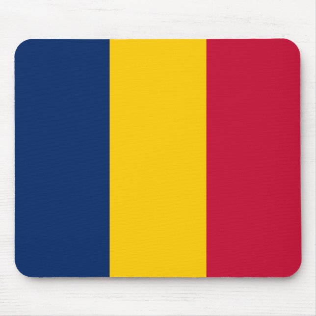 Mousepad Bandeira do Chade (País Africano) (Frente)