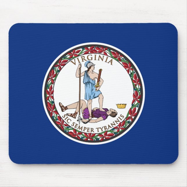 Mousepad Bandeira do Estado da Virgínia (Frente)