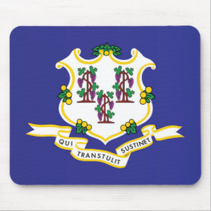 Mousepad Bandeira do Estado de Connecticut, EUA