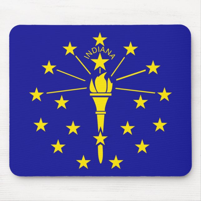 Mousepad Bandeira do estado de Indiana (Frente)