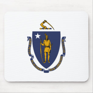 Mousepad Bandeira do estado de Massachusetts