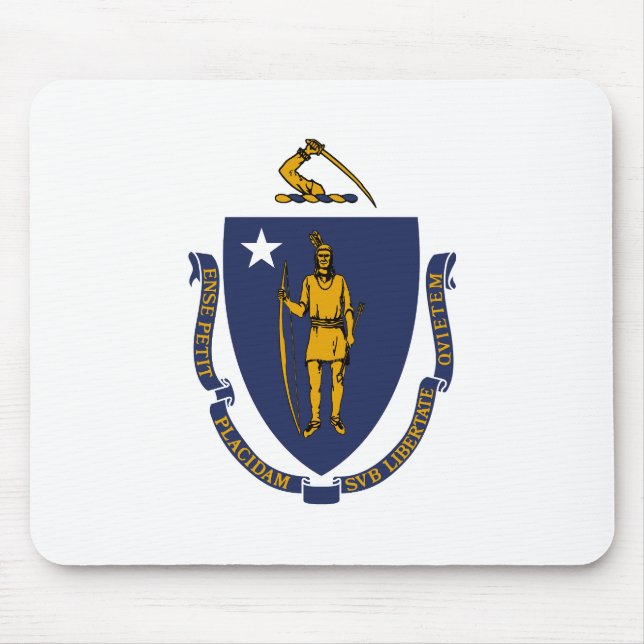 Mousepad Bandeira do estado de Massachusetts (Frente)