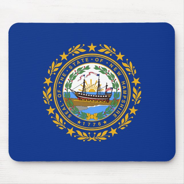 Mousepad Bandeira do Estado de New Hampshire (Frente)