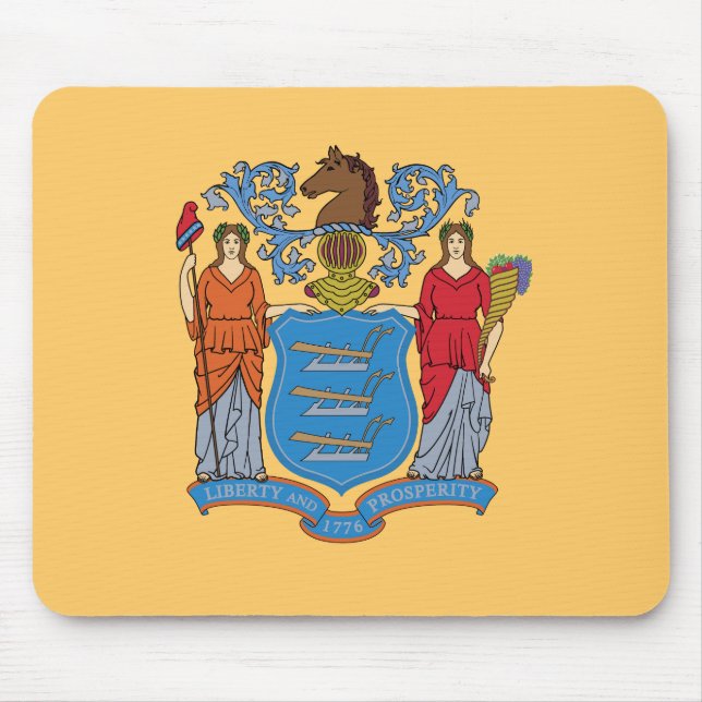 Mousepad Bandeira do Estado de Nova Jersey (Frente)