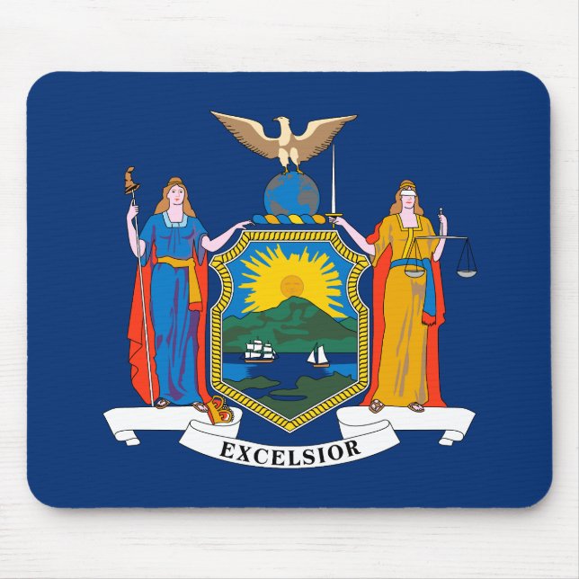 Mousepad Bandeira do Estado de Nova York (Frente)