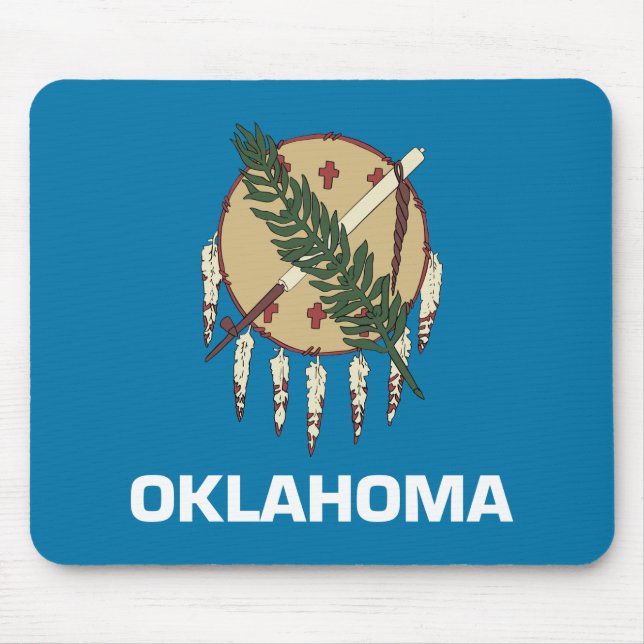 Mousepad Bandeira do estado de Oklahoma (Frente)