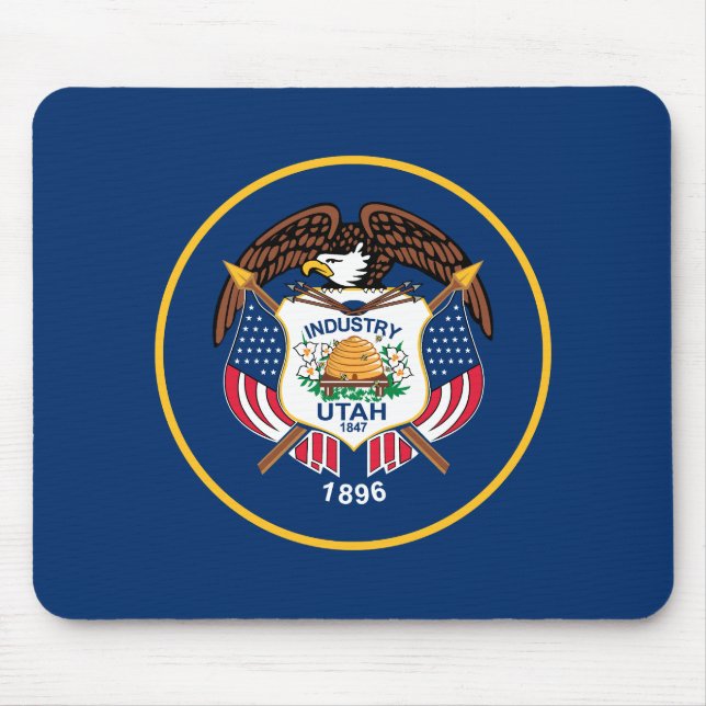 Mousepad Bandeira do Estado de Utah (Frente)