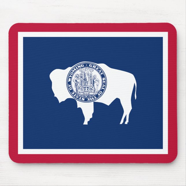 Mousepad Bandeira do Estado de Wyoming (Frente)